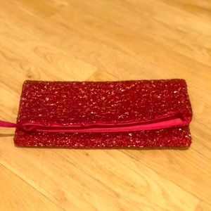 Evening fabric clutch